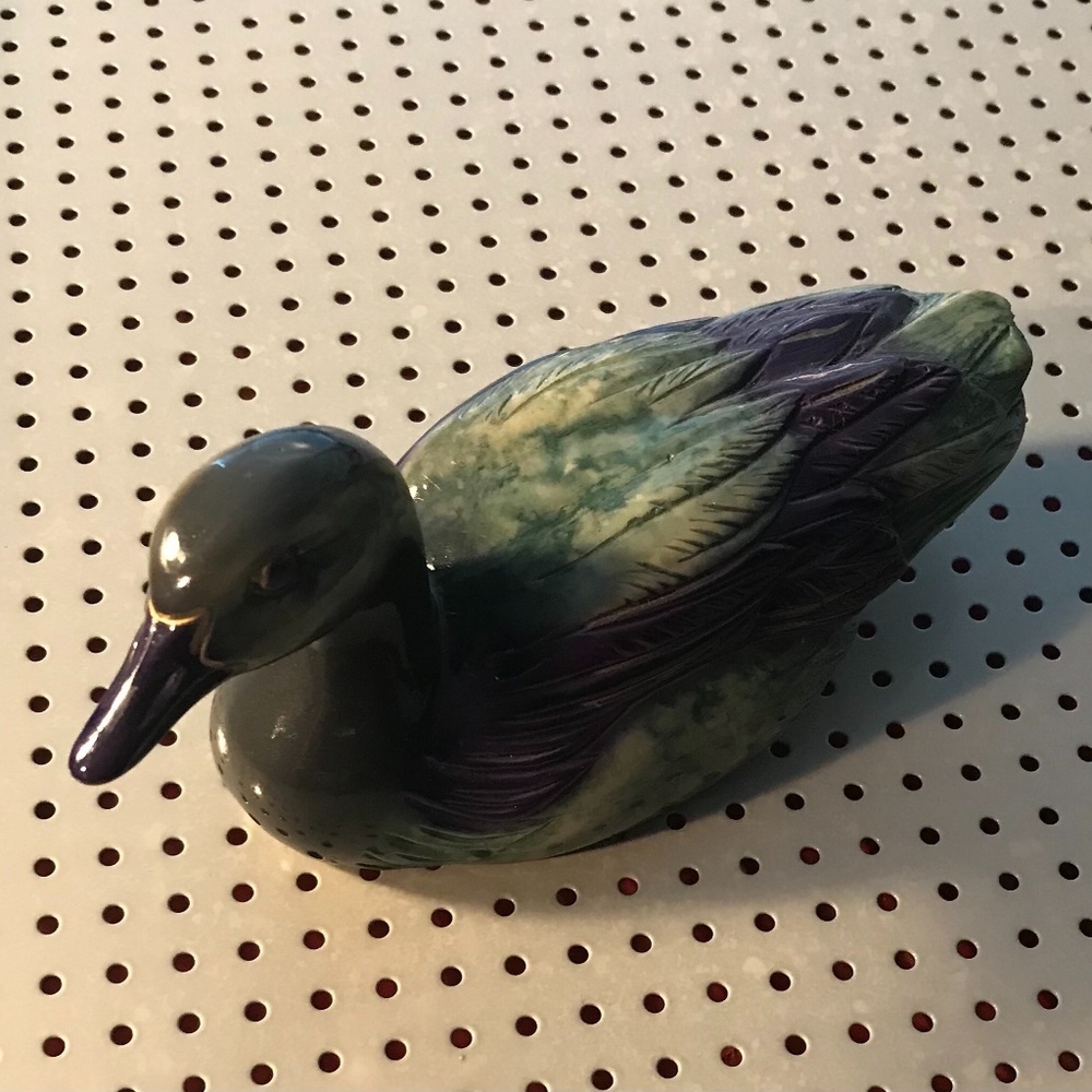 FIGURINE  Colorful Ceramic Duck